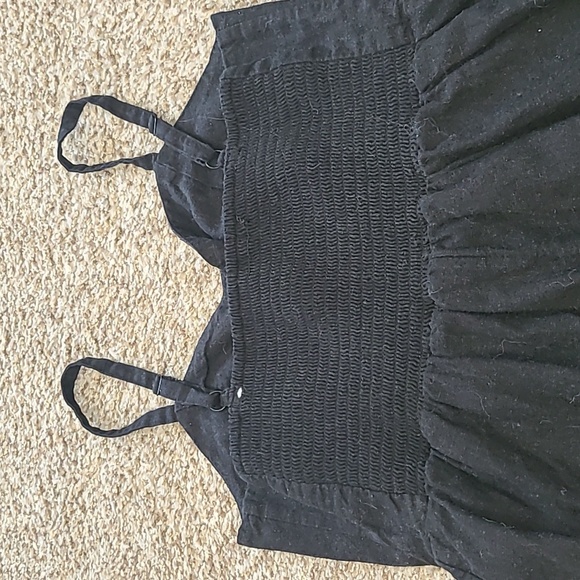 Old Navy Black Linen Blend Wide-Leg Jumpsuit - Picture 6 of 8